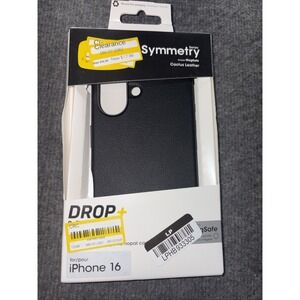 Otterbox Symmetry Series Cactus Leather‎ Material iPhone 16 - Black